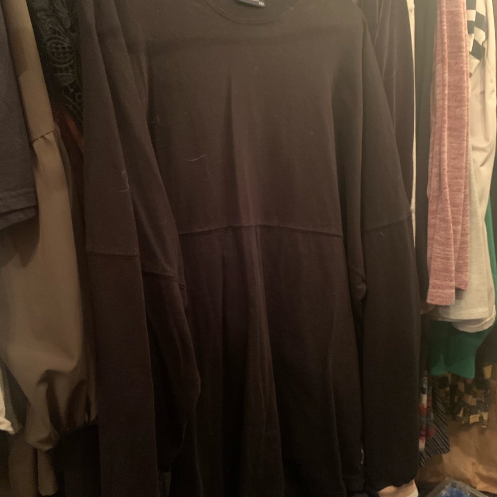 Classic Black Long Sleeve Women's Top